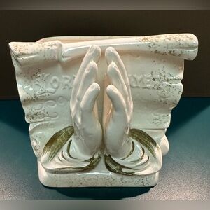 Vintage Lefton Lord’s Prayer planter